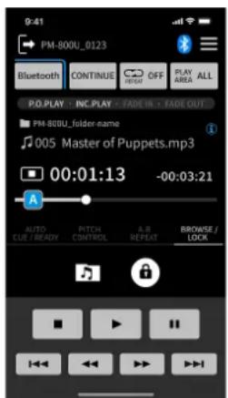 TASCAM MP-800U DAB - Connecting with the dedicated control app - 2
