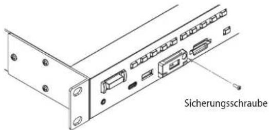 TASCAM MP-800U DAB - Die Schachtabdeckung sichern - 1