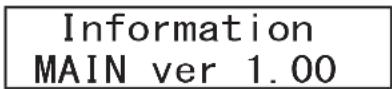 TASCAM MP-800U DAB - Verificación de versión de firmware - 1