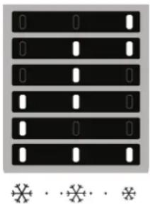 HOTPOINT HASD18A011A1 - Leds branden Ingestelde temperatuur - 1