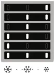 HOTPOINT HASD18A011A1 - Leuchtende LEDs Temperatureinstellung - 1