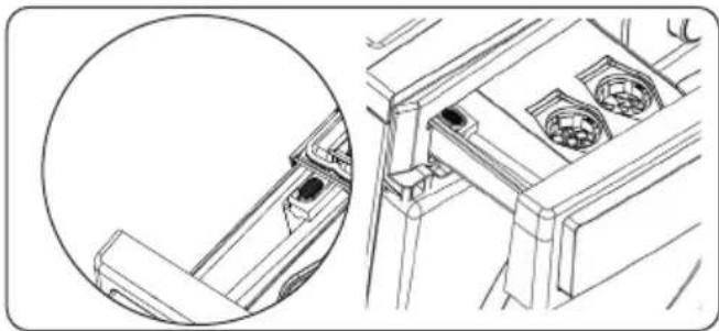 DE DIETRICH DWF394QWE - Compartiment à lessive en poudre : - 1