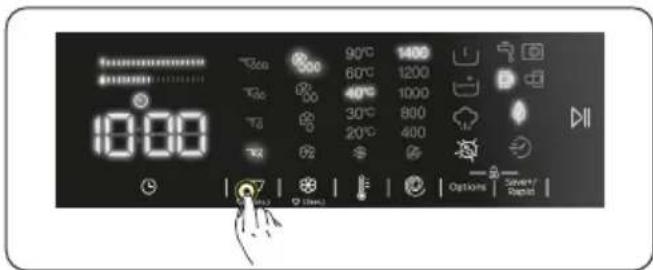 DE DIETRICH DWF394QWE - Sie sollten die Funktion Flüssigwaschmittel (automatische Dosierung) deaktivieren. - 2