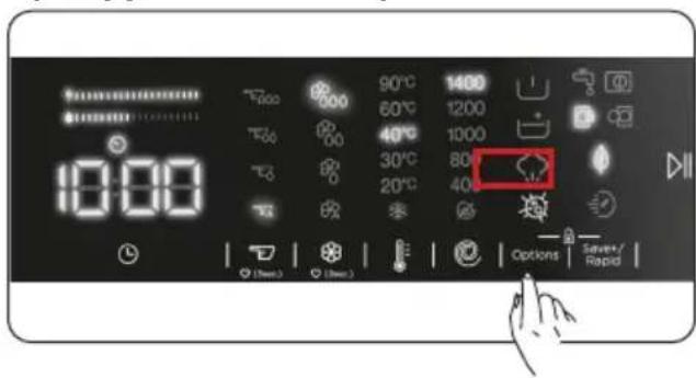 DE DIETRICH DWF394QWE - C) Application de vapeur - 1