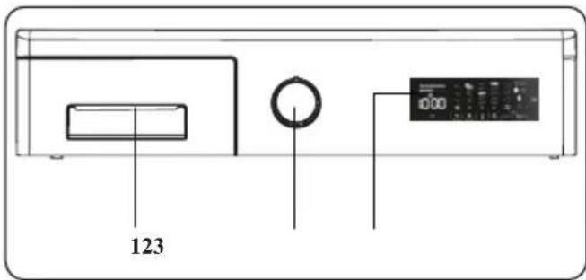 DE DIETRICH DWF394QWE - OVERSIGT OVER KONTROLPANEL - 1