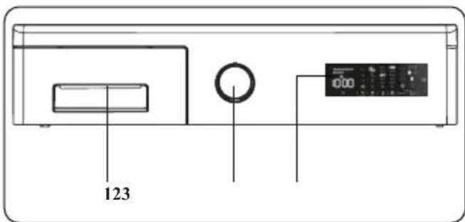 DE DIETRICH DWF394QWE - OVERSIKT OVER KONTROLLPANEL - 1