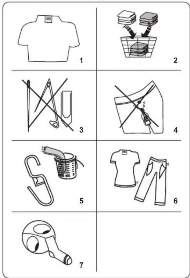 DE DIETRICH DWF394QWE - Préparation du linge - 1