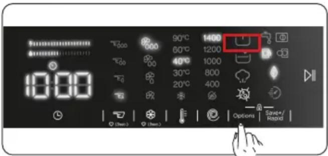 DE DIETRICH DWF394QWE - Επιλογή της θερμοκρασίας νερού πλύσης - 4