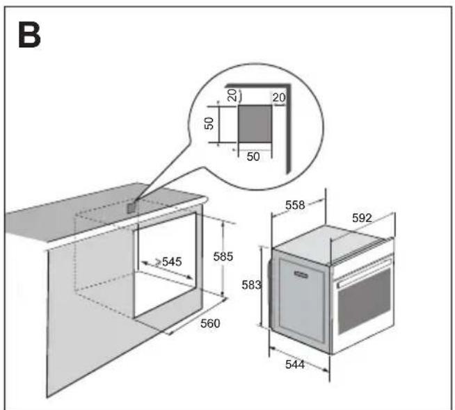 DE DIETRICH DOP4756MB - CHOICE OF LOCATION AND FITTING - 2
