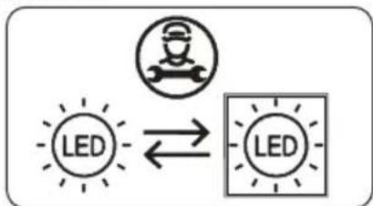 Glem Gas GRF170BK - Sostituzione dell'illuminazione LED - 2