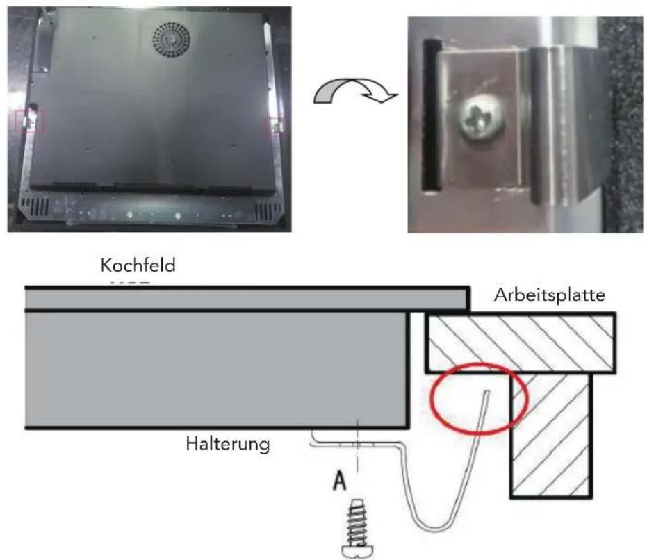 Glem Gas GTI642BSL - ANBRINGEN DER BEFESTIGUNGSBÜGEL - 1