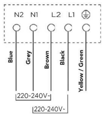 Glem Gas GTI642BSL - CONNECTING THE HOB TO THE MAINS POWER SUPPLY - 3