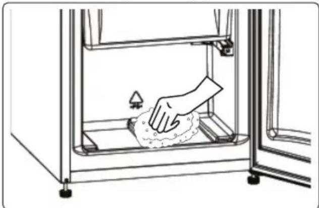 Glem Gas GRF170WH - Freezer defrosting process - 1
