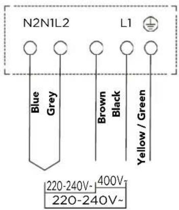 Glem Gas GTI630ESL - CONNECTING THE HOB TO THE MAINS POWER SUPPLY - 2