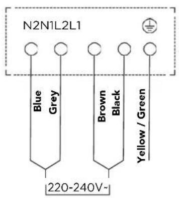 Glem Gas GTI630ESL - CONNECTING THE HOB TO THE MAINS POWER SUPPLY - 1