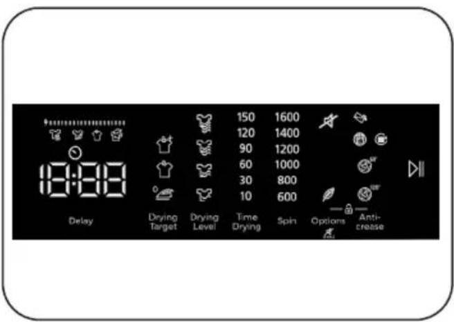 DE DIETRICH DDF394HWE - Elektronikus kijelző és további funkciók - 1