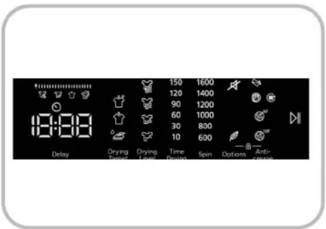 DE DIETRICH DDF394HWE - Wskaźnik elektroniczny i funkcje dodatkowe - 1