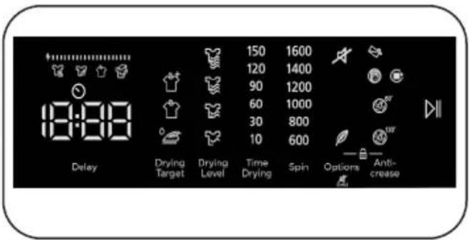 DE DIETRICH DDF394HWE - Elektronisk indikator och ytterligare funktioner - 1