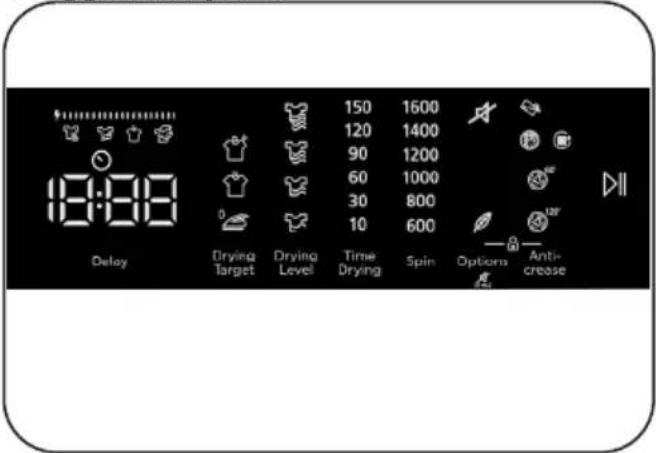 DE DIETRICH DDF394HWE - Elektronisk indikator og tilleggsfunksjoner - 1