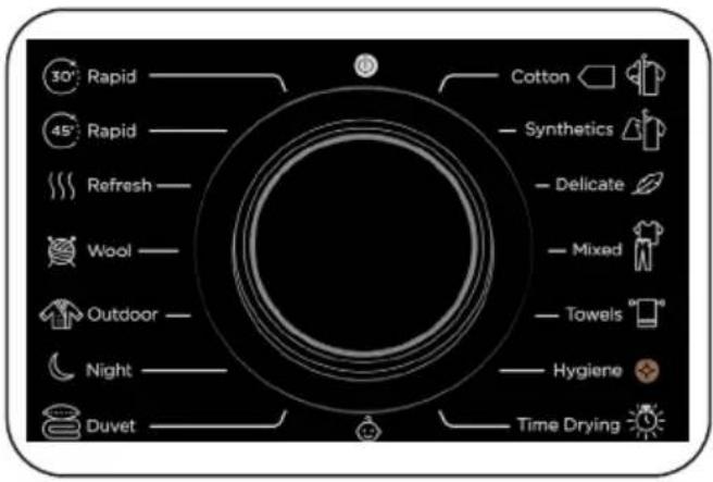 DE DIETRICH DDF394HWE - Programmakeuzeknop - 1