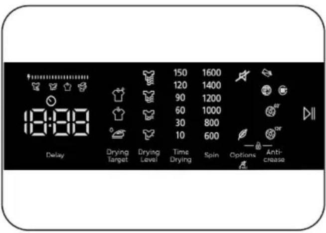 DE DIETRICH DDF394HWE - Elektronický indikátor a d'alšie funkcie - 1