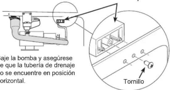 Café UCC15NPRII - CONECTE LA BOMBA DE DESAGÜE A LA MÁQUINA DE HIELO (Cont.) Ensamble del - 3