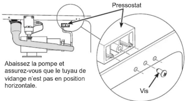 Café UCC15NPRII - RACCORDER LA POMPE DE VIDANGE À LA MACHINE À GLAÇONS - 1