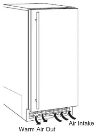 Café UNC15NPWII - Starting the ice machine - 1