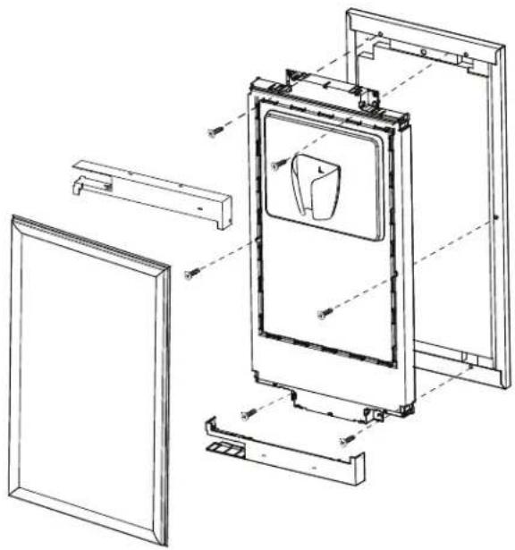 Café UNC15NPWII - INSTALLER LE PANNEAU DE PORTE (suite) - 1