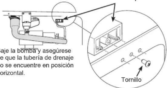 Café UNC15NPWII - CONECTE LA BOMBA DE DESAGÜE A LA MÁQUINA DE HIELO (Cont.) Ensamble del - 3