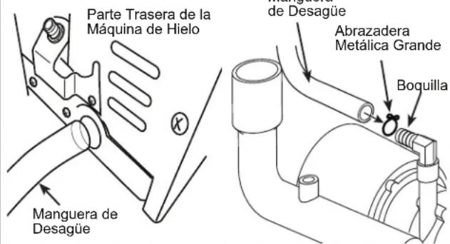 Café UNC15NPWII - CONECTE LA BOMBA DE DESAGÜE A LA MÁQUINA DE HIELO (Cont.) Ensamble del - 4
