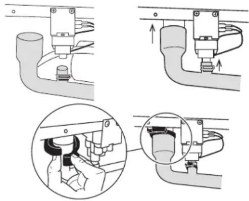 Café UNC15NPWII - INSTALLER LA POMPE DE VIDANGE (suite) - 2