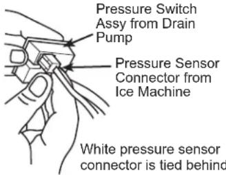 Café UNC15NPWII - CONNECT DRAIN PUMP TO ICE MACHINE (Cont.) - 1