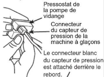 Café UNC15NPWII - RACCORDER LA POMPE DE VIDANGE À LA MACHINE À GLAÇONS (suite) - 1