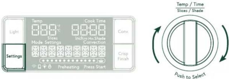Café Couture C9OAAAS2RS3 - Settings - 1
