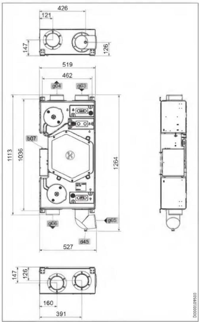 STIEBEL ELTRON LWZ 130 - Cotes et raccordements - 7