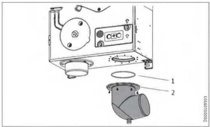STIEBEL ELTRON LWZ 130 - LWZ 130 E-W: Pipe bend with condensate drain - 2