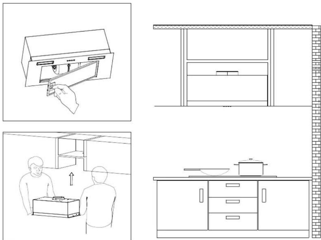 CIARRA CBCS6926A - Install the Hood (Extraction) : - 4