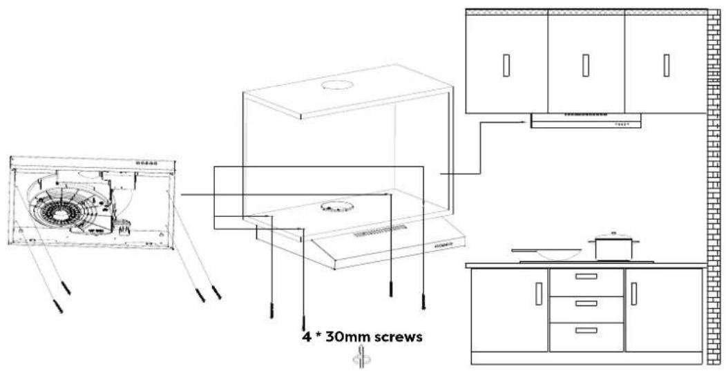 CIARRA CBCS6921 - Install the Hood (Extraction) : - 4