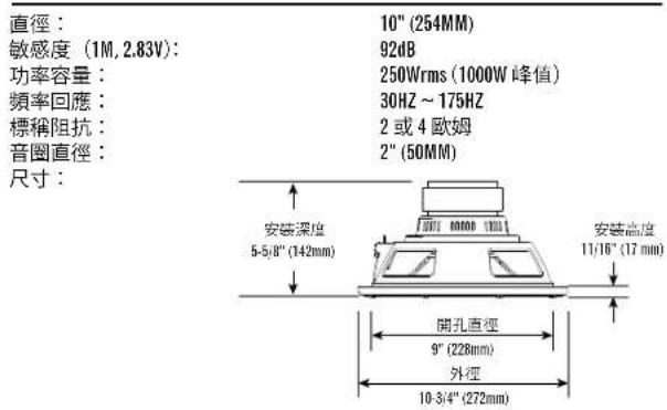 INFINITY Reference 1070 - 規格 - 1