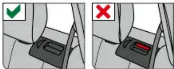 Foppapedretti Rek i-Size - NO utilice nunca, para fijar la silla al asiento, un cinturón de seguridad de 2 puntos. - 1