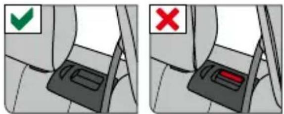 Foppapedretti Rek i-Size - ! NEVER use a 2-point seat belt to fix the child's car seat to the passenger seat. Use only 3-point seat belts. - 1