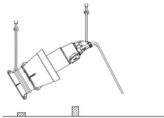 Grundfos KPL.1800.700.16.T.50.17.L.40 - Levage avec un ou deux câbles métallique Levage avec un câble métallique - 6