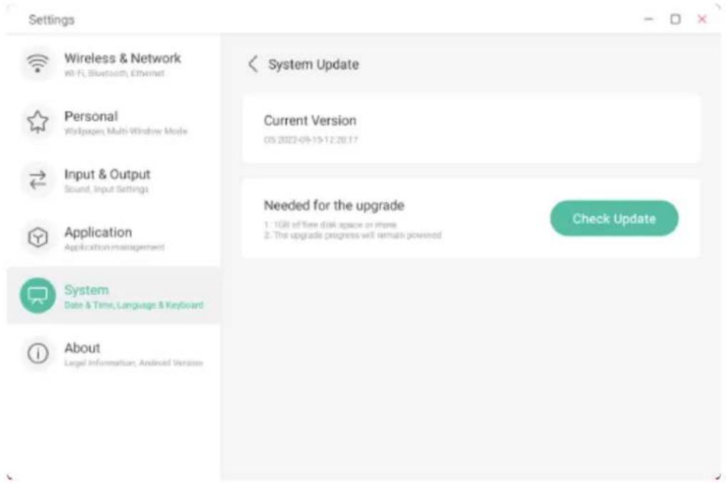 INFOCUS JTouch INF7555 - System Update - 1