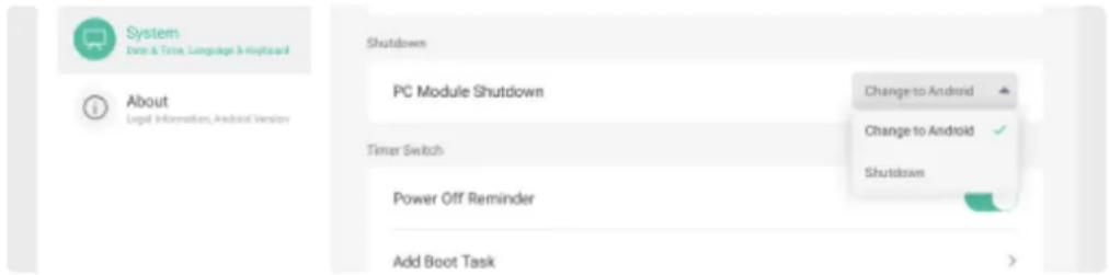 INFOCUS JTouch INF7555 - PC Module Shutdown - 1