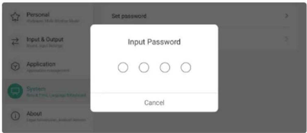 INFOCUS JTouch INF7555 - Password Control - 3