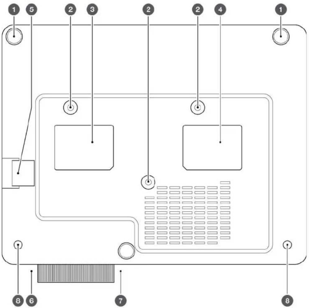 INFOCUS JTouch INF7555 - DESSOUS DE L'APPAREIL - 1