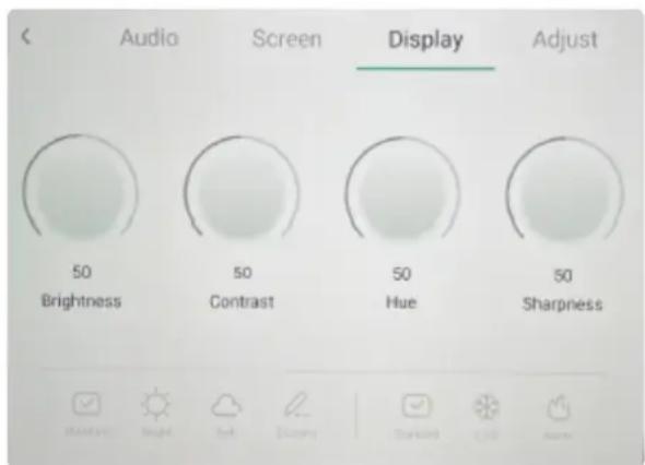 INFOCUS JTouch INF8655 - DISPLAY ADJUSTMENT - 1