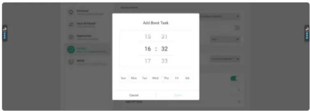 INFOCUS JTouch INF9855 - Startup & Shutdown Schedules - 2