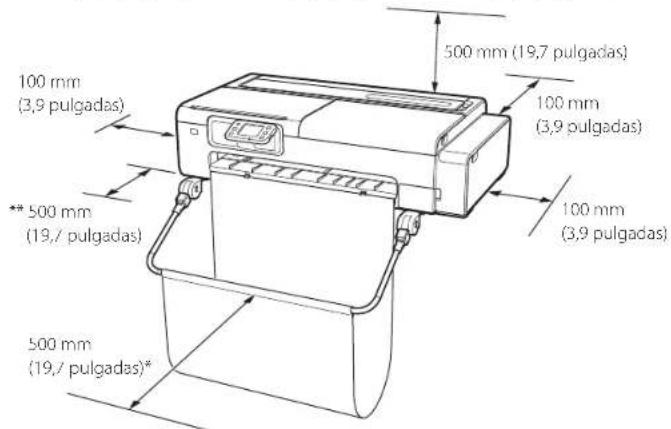 CANON imagePROGRAF TC-21M - Cuando se utilice la cesta de escritorio BU-06 - 1